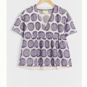 New Maeve textured babydoll blouse